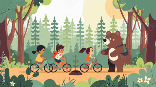 A stylized illustration of a flower and leaves in a modern, abstract design, conveying growth and serenity.