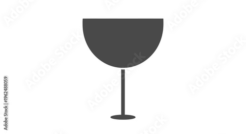 A simple black wine glass icon.