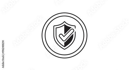Shield icon with checkmark symbol.