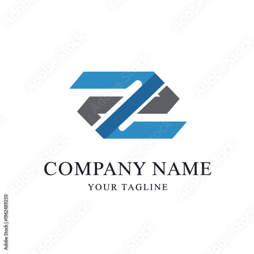 Free Download Abstract Z Letter Logo Design with Geometric Shapes and Modern Style. - GFXLoad