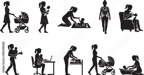 Black and white of people using bicycles skateboards scooters and wheelchairs