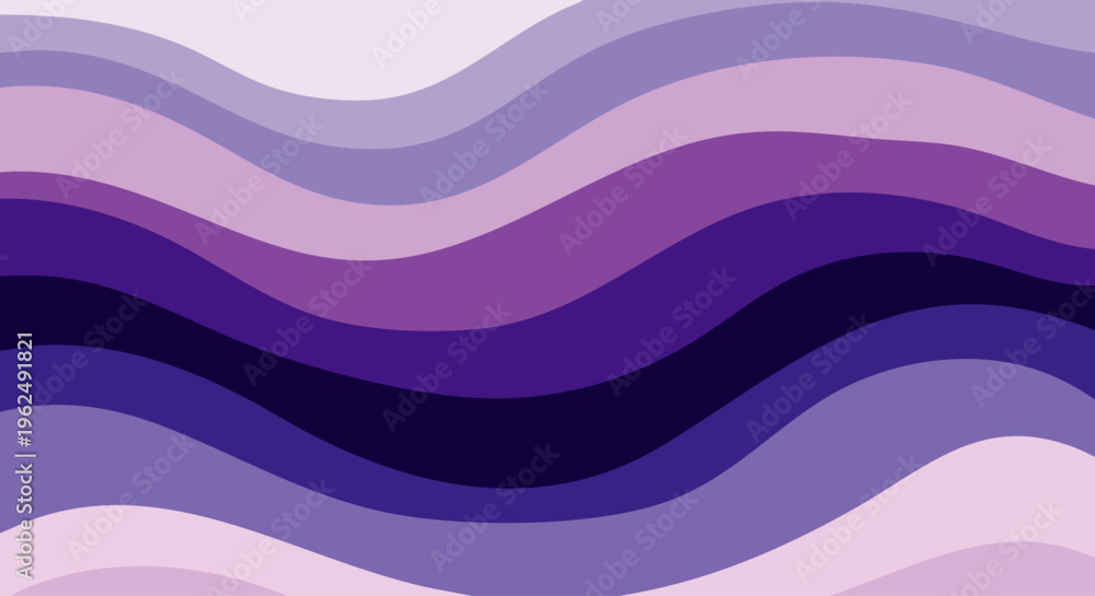 Fototapeta premium Abstract wavy purple lines background with smooth flowing curves creating a modern and elegant design, perfect for digital art and contemporary projects.