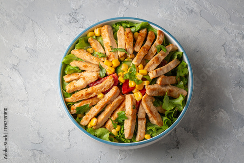 Fresh Caesar Salad with Gri...