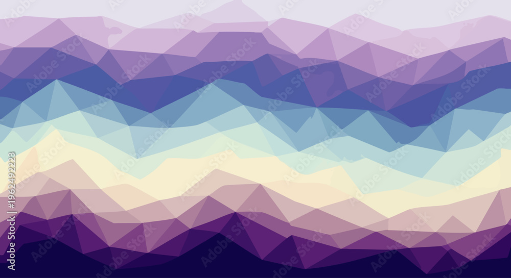 Obraz premium Abstract geometric low poly background with gradient colors and a futuristic digital art feel