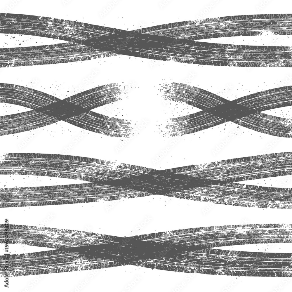 Fototapeta premium Tire tread marks after skidding, launch, drift, powerslide in motorsport, rally, off-road, motocross. Wheel texture with splash effect. Vector, transparent background PNG version.