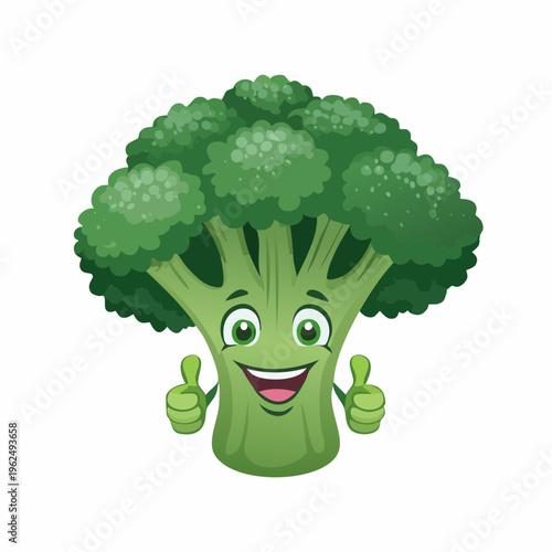 lustiger Brokkoli, Daumen hoch
