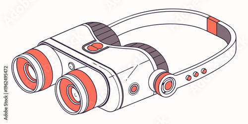 A pair of futuristic binoculars with a sleek and modern design.