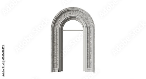Metal arch shaped object with horizontal bar.