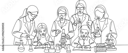 Family baking cookies together