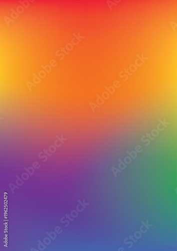 Tableau sur toile Gradient Rainbow Background