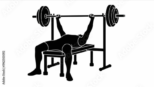 Gym Fitness Human Figures, Weight Lifting Poses, Architectural Plan Blueprint Line Illustration