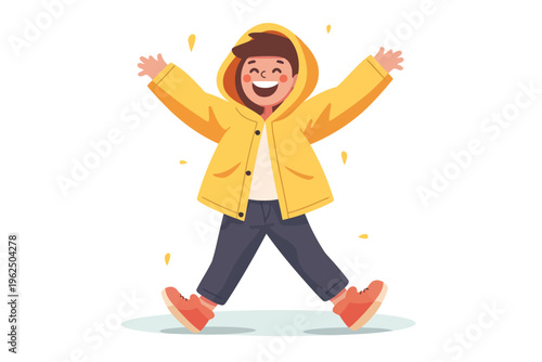 happy kid stock image isolated vector style