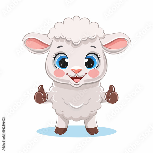 Niedliches Lamm, Daumen hoch