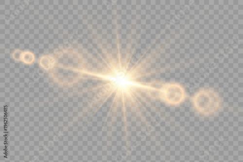 Light star gold png. Light sun gold png. Light flash gold png. vector illustrator.	

