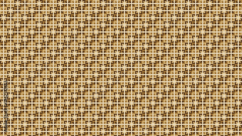 Vintage geometric pattern vector, seamless retro tile background in warm beige and brown tones, elegant ornamental fabric texture, classic damask wallpaper for interior design and decor
