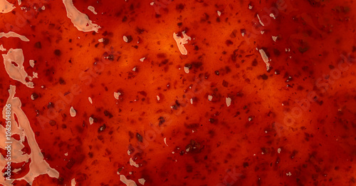 Sweet chili sauce liquid texture food background