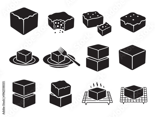 A collection of various cube shaped objects