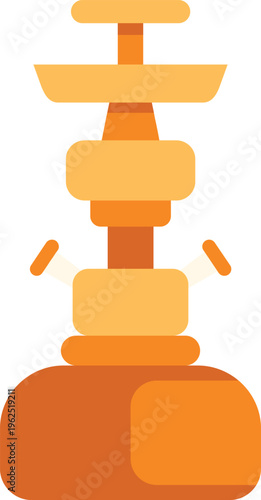 Shisha waterpipe for smoking tobacco and flavored shisha enjoying leisure culture