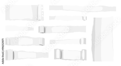 Collection of various white wristbands for events concerts and festivals