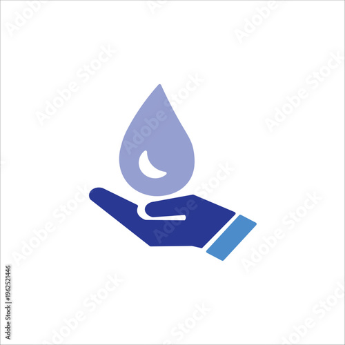save water icons. simple colored vector illustration