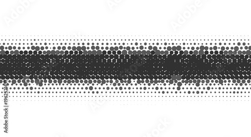 Abstract halftone pattern with gradient dots on white background graphic design