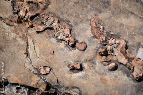 A lava stone structure that looks like an aerial photography.