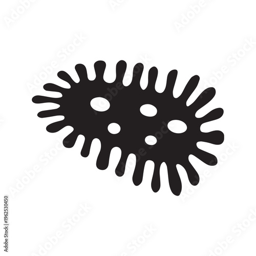 Bacteria vector icon

