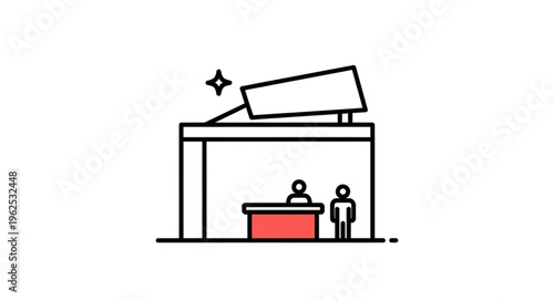 Planetarium Icon - A Symbol of Astronomical Exploration and Discovery.