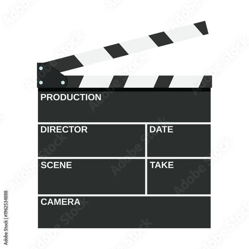 Fotografía Black clapperboard icon