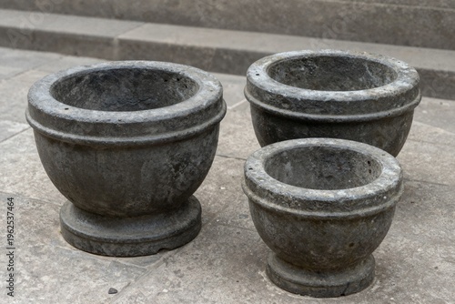 Classic Stone Planters - Set of Three