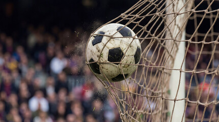 Deken met foto Stadion Voetbal in het net stadion op achtergrond  © Abul Kalam Azad