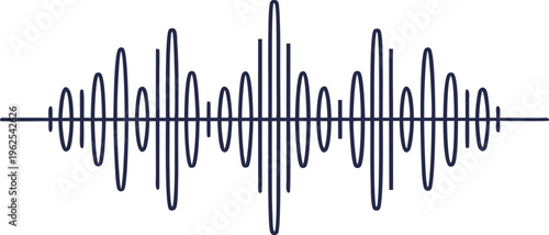 Minimal podcast sound wave pattern with clean audio waveform minimal clean audio