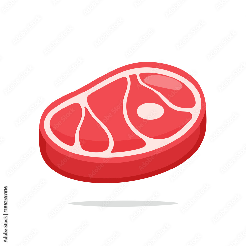 Obraz premium Raw Steak Illustration