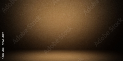 Orange dark gradient wall and empty studio room background