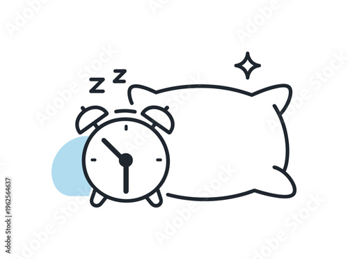Evening routine preparation scenario centered on winding down from daily activities and supporting healthy sleep habits in a modern home environment, a minimal alarm clock icon