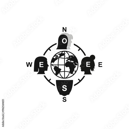 Global communication and teamwork concept.