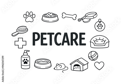 Pet care and responsible animal ownership lifestyle focused on daily routines, health monitoring and creating a safe loving environment for domestic companions. PETCARE central