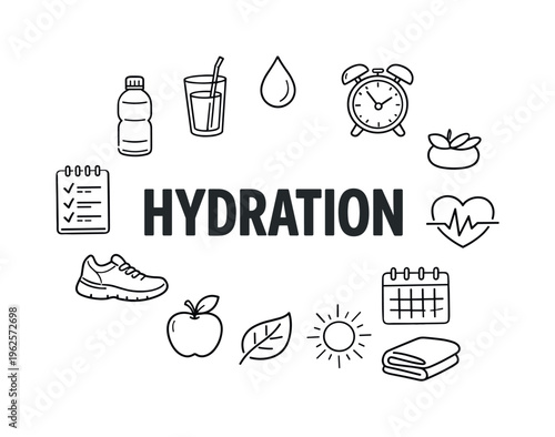 Daily hydration and healthy self-care routine lifestyle focused on maintaining energy levels, supporting physical wellbeing and building simple positive habits throughout busy