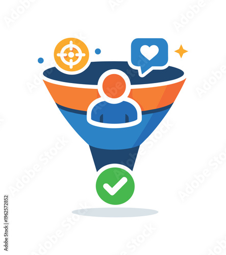 Digital lead generation and conversion optimization focused on attracting potential customers and turning them into clients in online marketing funnels, a funnel combined with a