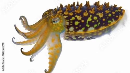 Alone Cuttlefish changing the colors