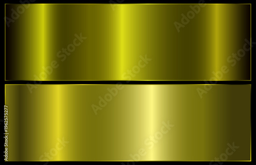 Realistic metallic yellow gradient. yellow palette. Metallic gradient effect for text design and bulletin boards, infographics.