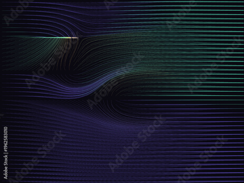 Dynamic Flow Field Noise Art Vector Design