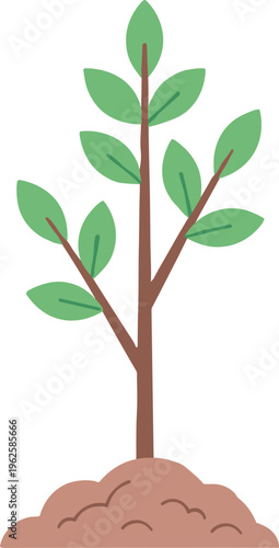 tree planting day Arbor Day vector illustration