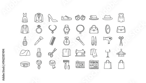 Fashion and beauty icons collection for designers