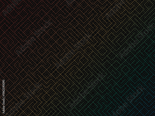 Truchet Tiling Arc Pattern Abstract Background Design