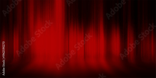 Red theatre curtain provides a captivating backdrop for dramatic performances and presentations, exuding elegance. 