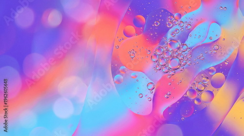 Soft pastel gradient abstract bubbles floating modern fluid background minimal clean design