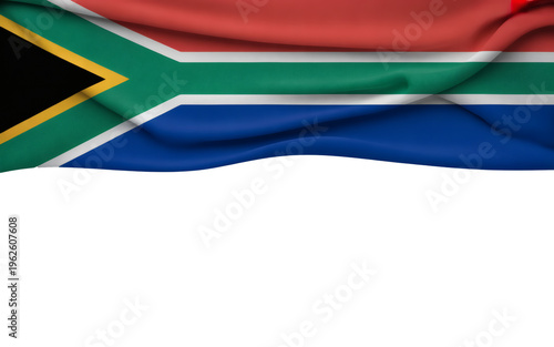 Celebrate South Africa with this vibrant flag graphic with ample space for text, perfect for events, travel promotions, and national pride displays