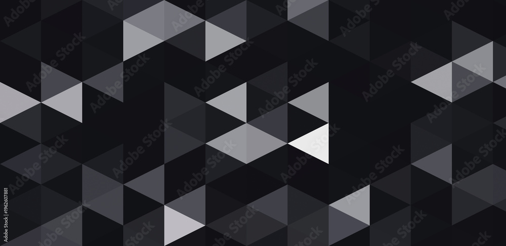 Fototapeta premium a digital geometric abstract artwork featuring a pattern of interlocking triangles