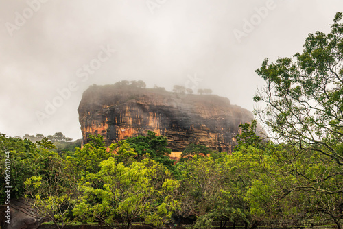 Sigiriya in clouds